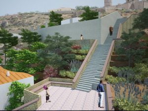 Diseño para el proyecto de reconstrucción de muralla medieval en Lorca