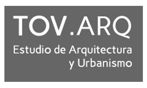 Logo Tovar arquitectos fondo gris