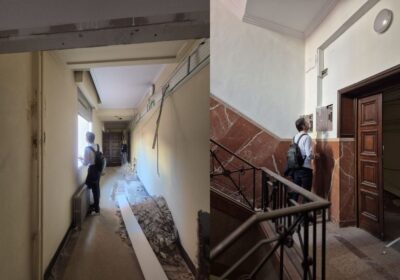 Interior del edificio que albergará El museo de la guardia civil